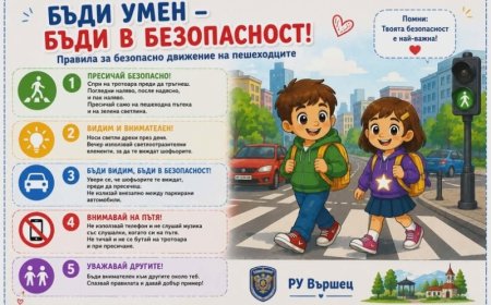 Полицията във Вършец призовава за повишено внимание на пътя през лятото