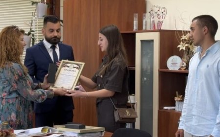 Прокуратурата в Бургас награди трима ученици, помогнали за залавянето на пиян шофьор