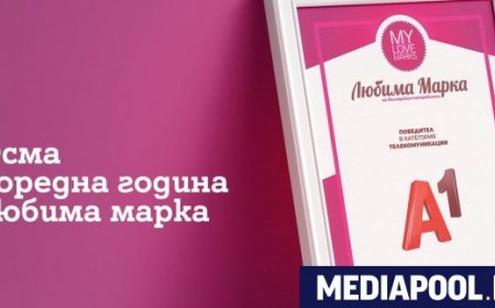 А1 отново е любима марка в категория „Телекомуникации“ за осма поредна година
