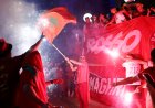 Фенове на Мароко и Франция празнуваха в Бостън преди четвъртфинала