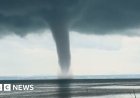 Голям воден смерч се появи над езеро в Германия
