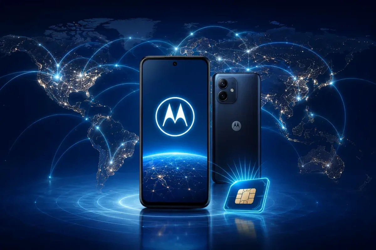 Motorola пуска безплатни мобилни данни при пътуване в чужбина с eSIM