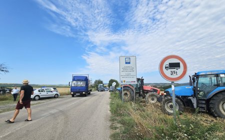 Земеделци блокират граничния пункт Ивайловград – Кипринос заради искания за по-големи камиони