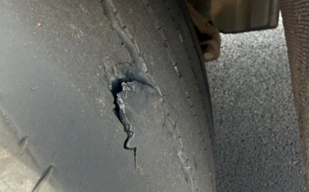 Влекач с украинска регистрация спрян заради опасни гуми на АМ „Тракия“