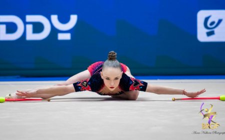 Стилияна Николова е временно на второ място в многобоя на Световната купа по художествена гимнастика в Милано